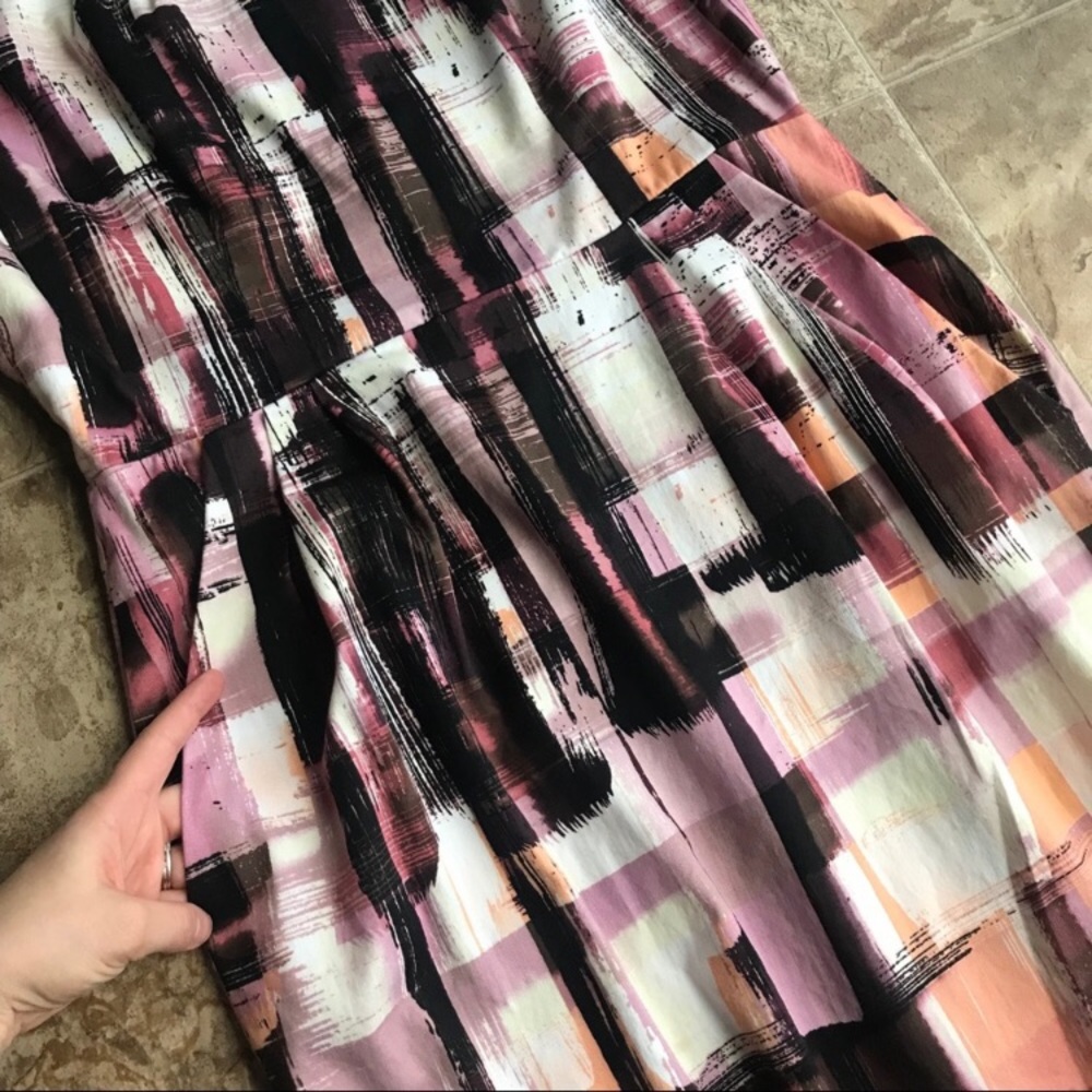 Maggy London Brush Stroke Sheath Career Dress